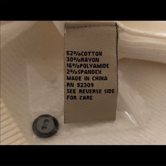 NWT DG2 Diane Gilman Off White Turtleneck-Sz L - Picture 5 of 8